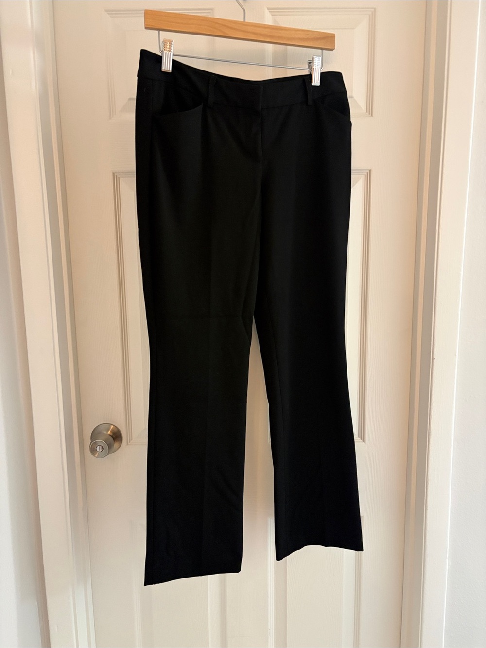 Express Black Straight-Leg Dress Trousers